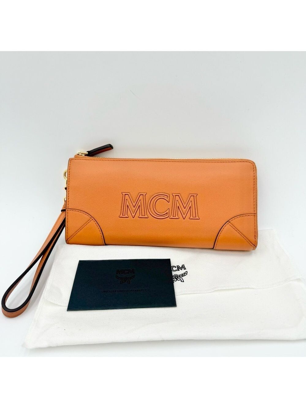 MCM Leather Zip Wallet